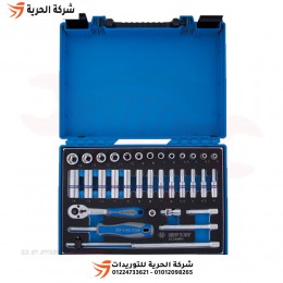 طقم لقم رباط 1/4 بوصة 34 قطعة KINGTONY تايواني