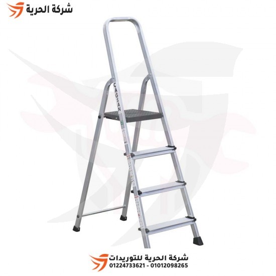 Double ladder with standing platform, 0.83 m, 3 steps, Turkish GAGSAN