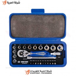 طقم لقم رباط 1/4 بوصة 26 قطعة KINGTONY تايواني
