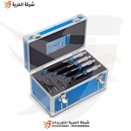 طقم ميكروميتر خارجي عادة 4 قطع 0-100 مم دقة 0.01 مم ACCUD نمساوي