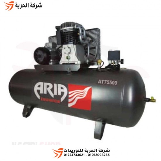 Compresseur d'air 500 litres 7,5 ch 380 volts ARIA TECNICA