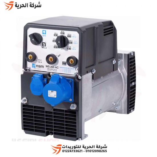 Dynamo generator and welding machine 200 amp 220 volt NSM Italian model WS200 AC