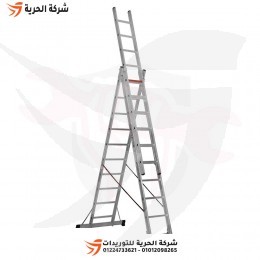 سلم ثلاث وصلات متعدد الإستخدام إرتفاع 6.90 متر 10 درجات GAGSAN تركي