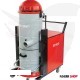 Dust and liquid suction vacuum cleaner, 140 liters, 5 HP, on a Turkish HAZAN trolley, model AMSTERDAM 733