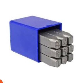 طقم ارقام دق 9قطع الماني 4 مم ماركة KISTENMACHER