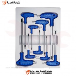 طقم مفاتيح آلن كي يد L نجمة مجوف 9 قطع KINGTONY تايواني