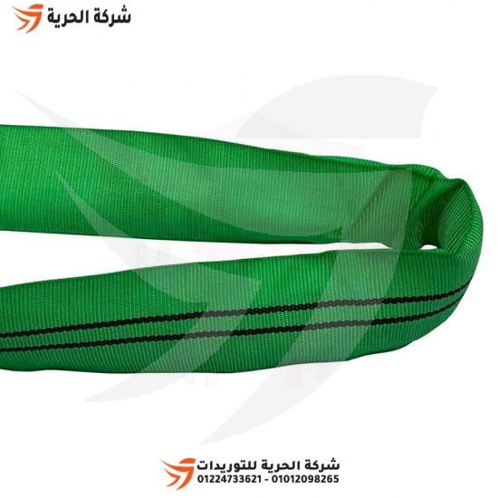 Yuvarlak yükleme teli, 3 inç, uzunluk 4 metre, yük 3 ton, yeşil Emirlik DELTAPLUS