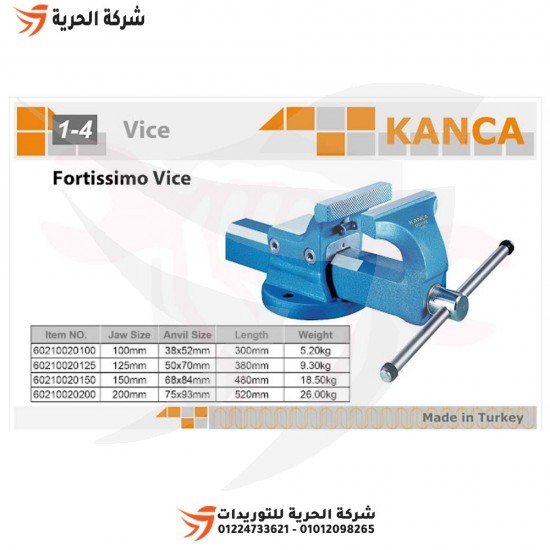 Turkish KANCA 4-inch fixed steel vice