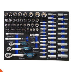 طقم لقم 1/2" - 1/4" بوصه80 قطعه بيلاروسي ماركة FORSAGE