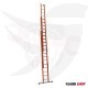 Üç bağlantılı çok amaçlı merdiven, fiberglas, yükseklik 10,25 metre, 14 basamak, Türk GAGSAN
