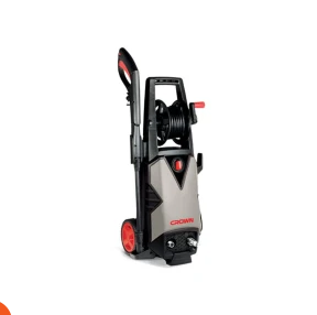 ماكينة غسيل 140 بار 1800 واط 78 ل/د+بكرة خرطوم ماركة CROWN