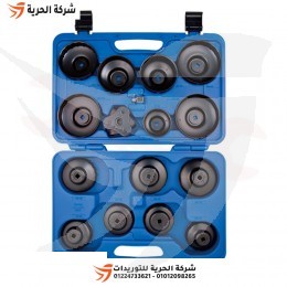 طقم لقم فلتر زيت + زرجينة فلتر 3 رجل 16 قطعة KINGTONY تايواني