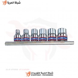 طقم لقم رباط نجمة 3/8 بوصة 6 قطع KINGTONY تايواني
