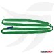 Round loading wire, 2 inches, length 4 meters, load 2 tons, green Emirati DELTAPLUS