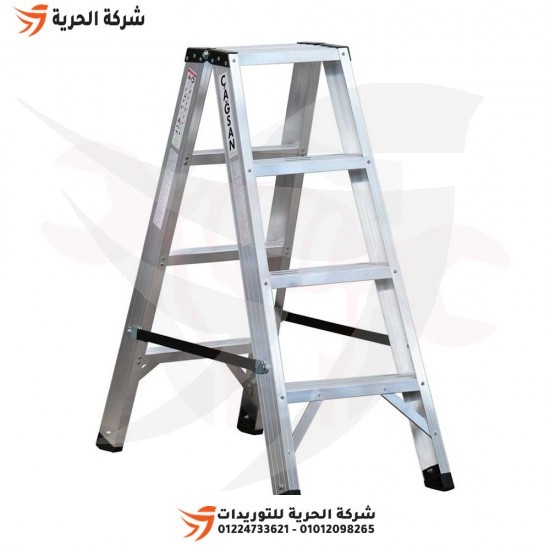 Double ladder, 1.00 m wide staircase, 4 steps, Turkish GAGSAN
