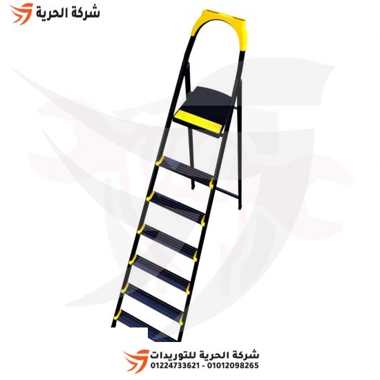 Double ladder with standing platform 1.90 m 6 steps EUROSTEP