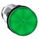 Lampadina di segnalazione in plastica verde Schneider Electric (con lampadina interna) 24V