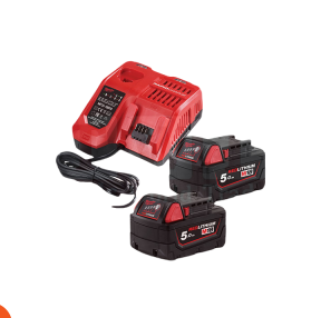 بطاريه 18فولت – 9امبير + بطاريه 12فولت+2 شاحن أمريكي ماركة MILWAUKEE