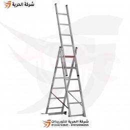 سلم ثلاث وصلات متعدد الإستخدام إرتفاع 4.12 متر 6 درجات GAGSAN تركي