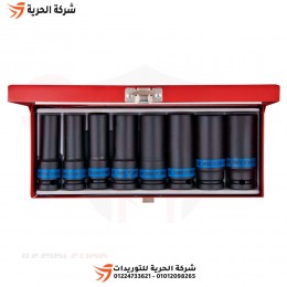 طقم لقم رباط تصادمية طويلة 1/2 بوصة 8 قطع KINGTONY تايواني