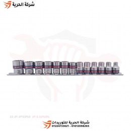 طقم لقم رباط 3/8 بوصة 13 قطعة بالبوصة KINGTONY تايواني