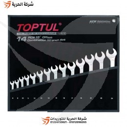 طقم مفاتيح بلدي مشرشر 14 قطعة TOPTUL تايواني
