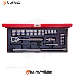 طقم لقم رباط 3/8 بوصة 22 قطعة KINGTONY تايواني