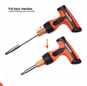 طقم مفك سيستيم لقم وسنون 46 قطعة ماركة HARDEN