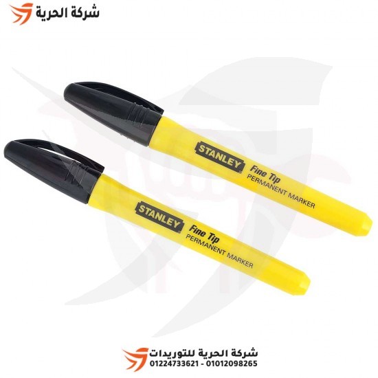 STANLEY Waterproof Black Marker Pen Set