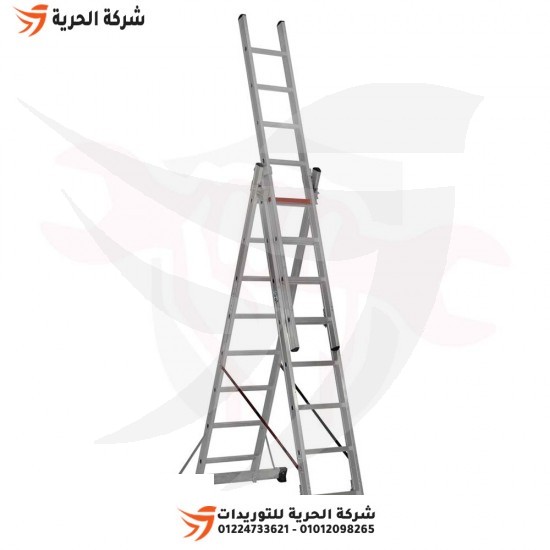 Multi-use three-link ladder, height 5.79 meters, 8 steps, Turkish GAGSAN