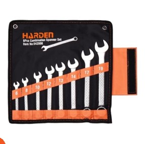 طقم مفاتيح بلدي مشرشر 8 قطع من 8 الي 19 ماركة HARDEN