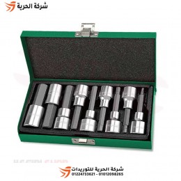 طقم لقم آلن كي مسدس طويل 1/2 بوصة 9 قطع بالملي TOPTUL موديل GAAD0905