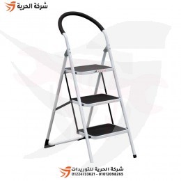 سلم مزدوج درج عريض كاوتش ومنصة وقوف 1.38 متر 3 درجات GAGSAN تركي