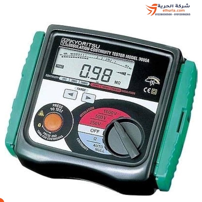 جهاز اختبار عزل الملفات (ميجر) Insulation Tester 2000M Kyoritsu 3007A ياباني KYORITSU