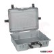 Waterproof and shock-resistant plastic tool bag with foam and divided inside, MANO, model MTC 330 PP