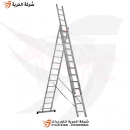 سلم ثلاث وصلات متعدد الإستخدام إرتفاع 9.70 متر 14 درجة GAGSAN تركي