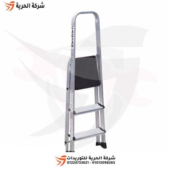 Double ladder with standing platform 0.61 m 2 steps Turkish GAGSAN
