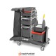 Lavor Cleaning Trolleys, multi-use trolley with two drawers and a mop