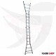 Double ladder, different heights from 1.56 meters to 5.79 meters, Turkish GAGSAN