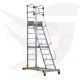 Tekerlekli piramit merdiven, yükseklik 2,50 metre, ağırlık 56 kg, Türk GAGSAN
