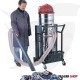 Dust and liquid suction vacuum cleaner, 140 liters, 5 HP, on a Turkish HAZAN trolley, model AMSTERDAM 633