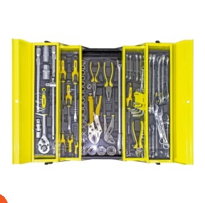 شنطة عدة كاملة 87 قطعة 5 درج WMC TOOLS موديل 4087C – أداة لا غنى عنها لكل منزل وورشة!