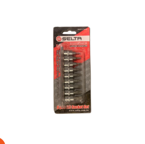 طقم لقم 1/4 بوصه - نجمة مفتوح - 9 قطع تايواني ماركة SELTA