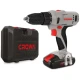 Drill, 2 batteries, 13 mm, 18 volts, automatic chuck speeds, 45 Newtons, CROWN brand