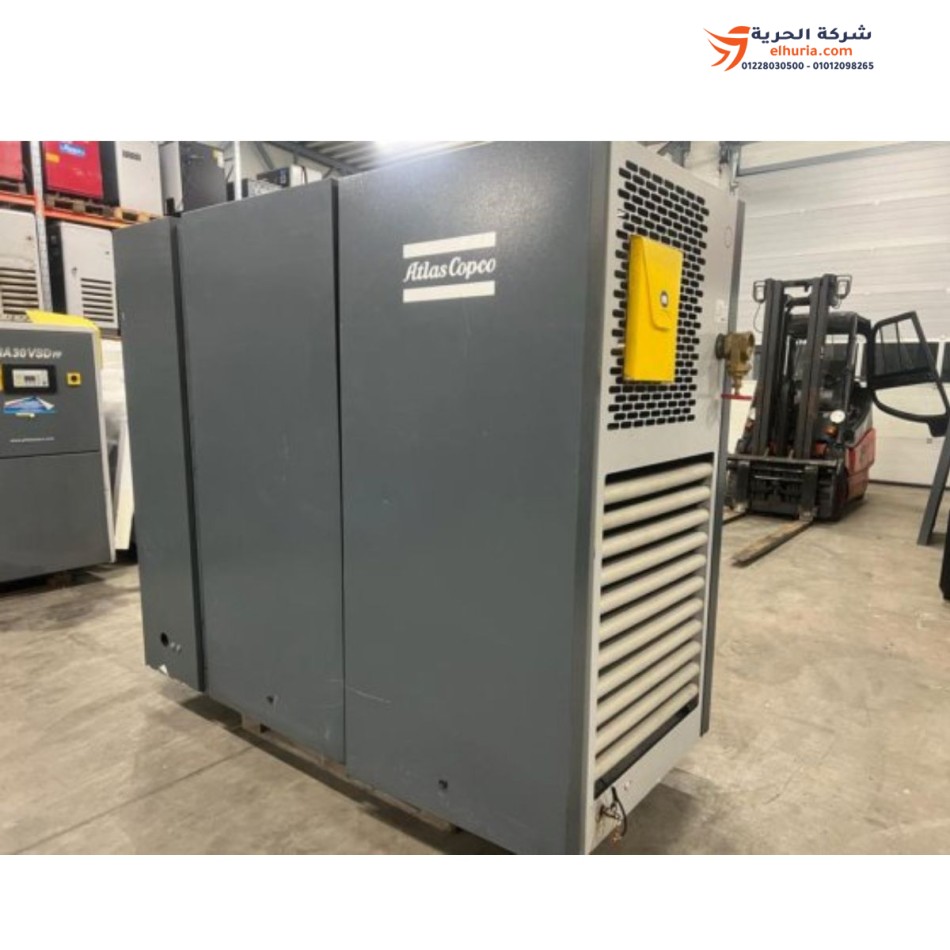 Screw compressor, 125 HP, imported from abroad, ATLAS COPCO GA90