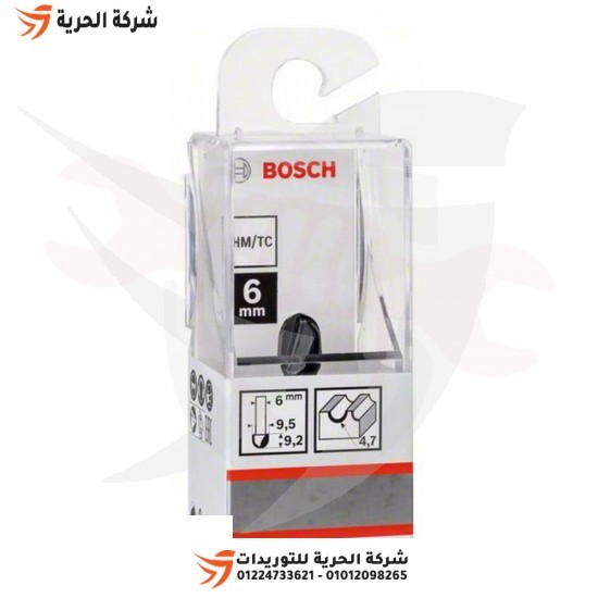 BOSCH router bit for grooved circular grooves, 6 mm long, 9.5 x 40 mm