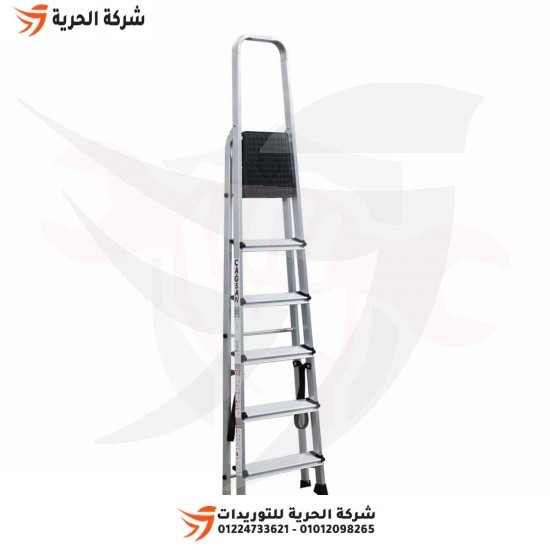 Double ladder with standing platform, 1.27 meters, 5 steps, Turkish GAGSAN