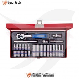 طقم لقم رباط 1/4 بوصة 26 قطعة بالملي KINGTONY تايواني