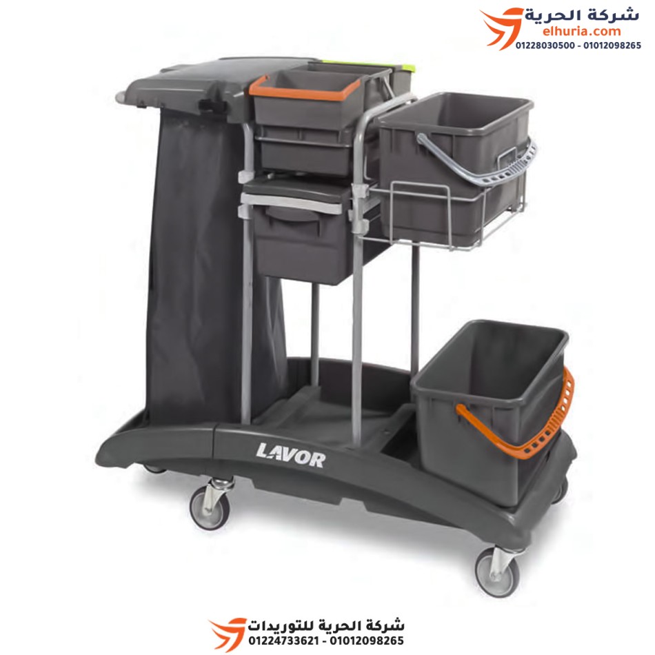 Multi-use Italian trolley with one drawer, Lavor Cleaning Trolleys