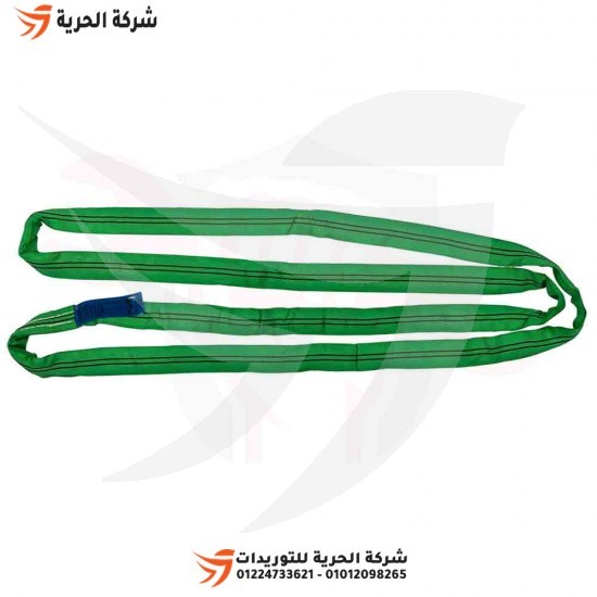 Round loading wire, 3 inches, length 4 meters, load 3 tons, green Emirati DELTAPLUS